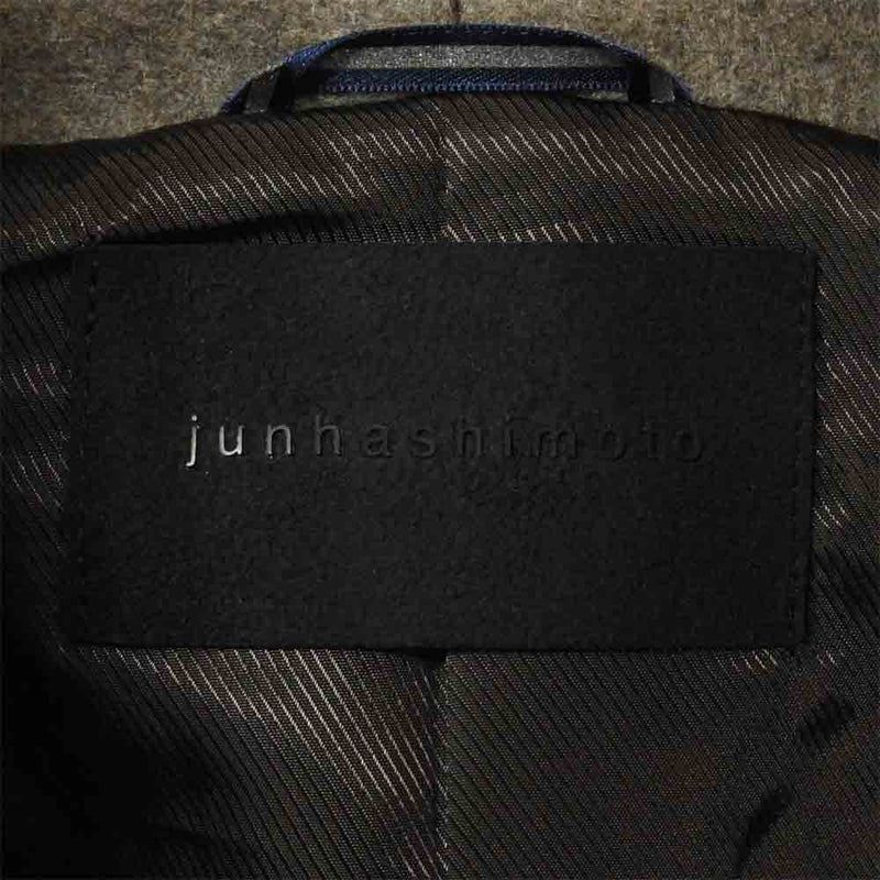 junhashimoto ジュンハシモト 1012020013 WRAP COAT ラップ コート ウール  グレー系 3【美品】【中古】