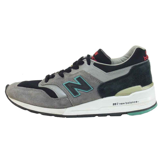 NEW BALANCE ニューバランス M997CGB USA製 ローカット スエード スニーカー グレー系 US8D【中古】