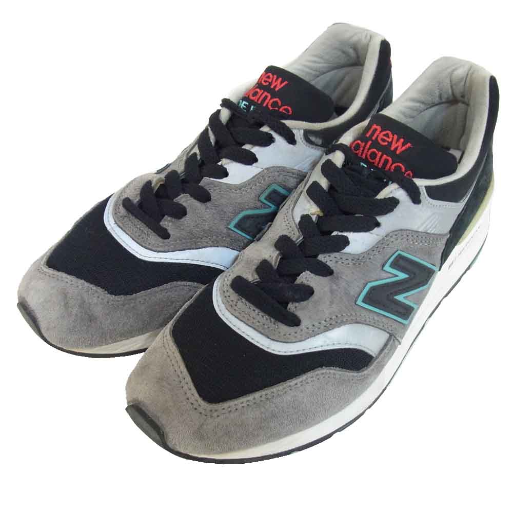 NEW BALANCE ニューバランス M997CGB USA製 ローカット スエード スニーカー グレー系 US8D【中古】