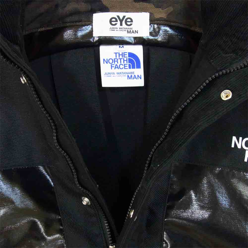 JUNYA WATANABE COMME des GARCONS MAN ジュンヤワタナベコムデギャルソンマン eye × ノースフェイス バッグ カスタマイズ コート ジャケット ブラック系 M【美品】【中古】