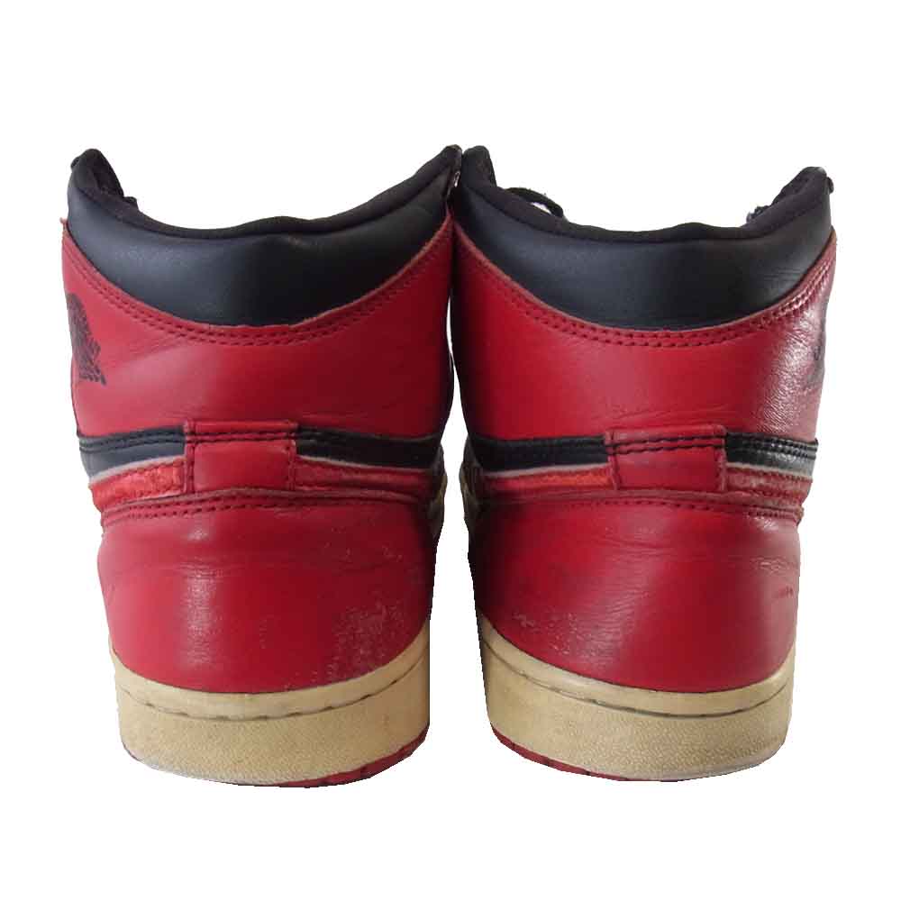 NIKE ナイキ 136066-061 AIR JORDAN 1 RETRO エアジョーダン 1 レトロ スニーカー 赤×黒 27.5【中古】