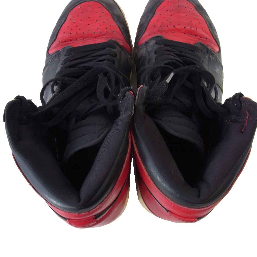 NIKE ナイキ 136066-061 AIR JORDAN 1 RETRO エアジョーダン 1 レトロ スニーカー 赤×黒 27.5【中古】