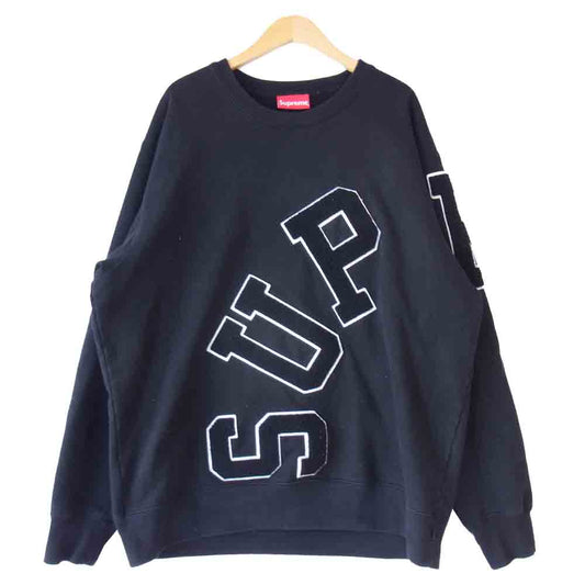 Supreme シュプリーム 20AW Big Arc Crewneck ビックアーチロゴ クルーネック スウェット ブラック系 XL【中古】