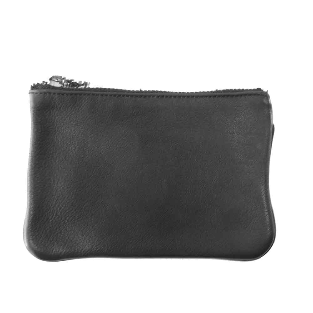 CHROME HEARTS クロムハーツ（原本無） ジッパー チェンジ パース クロスパッチ 小銭入れ ブラック系【美品】【中古】