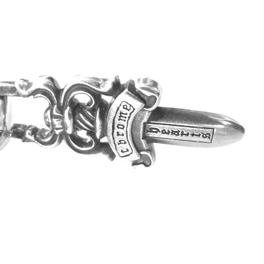 CHROME HEARTS クロムハーツ（原本無） ジッパー チェンジ パース クロスパッチ 小銭入れ ブラック系【美品】【中古】