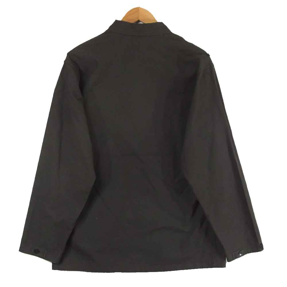 東ドイツ軍 ミリタリー 長袖 ワークシャツ ダークグレー系 48【中古】