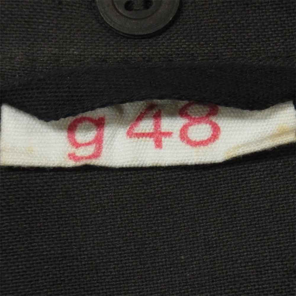 東ドイツ軍 ミリタリー 長袖 ワークシャツ ダークグレー系 48【中古】