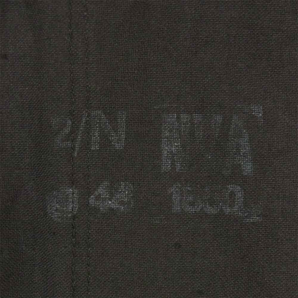 東ドイツ軍 ミリタリー 長袖 ワークシャツ ダークグレー系 48【中古】
