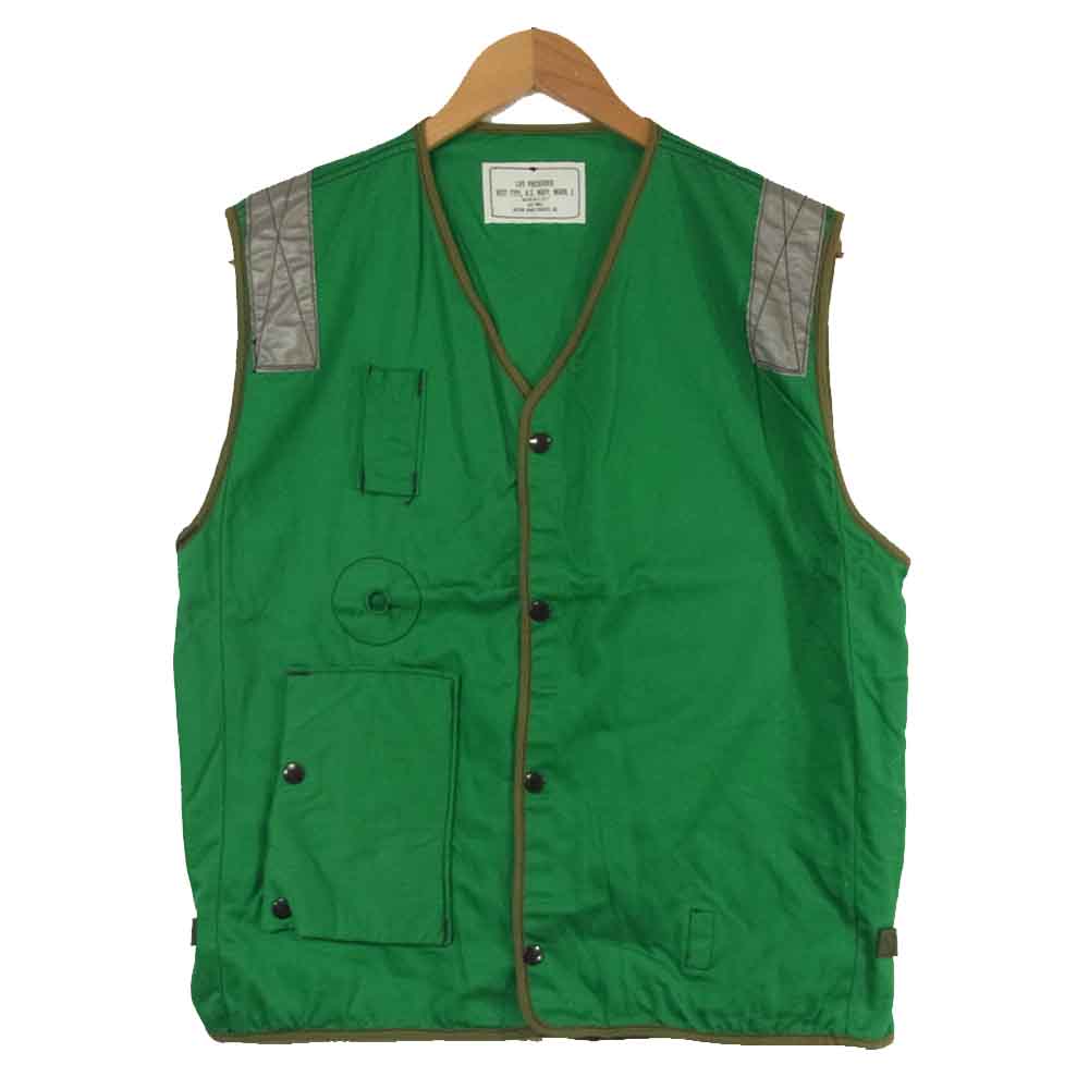 米軍 DLA700-84-C-2571 LIFE PRESERVER VEST TYPE-I ライフ ベスト グリーン系 S【中古】