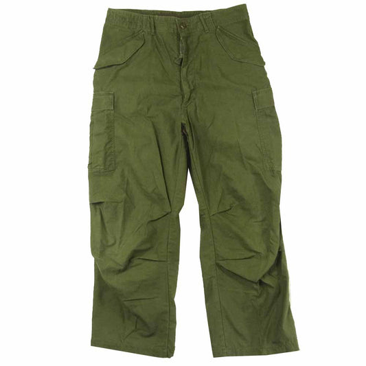 ウィンフィールド 8415-00-782-2955 ミリタリー フィールド カーゴ パンツ コットン ナイロン カーキ系 M【中古】