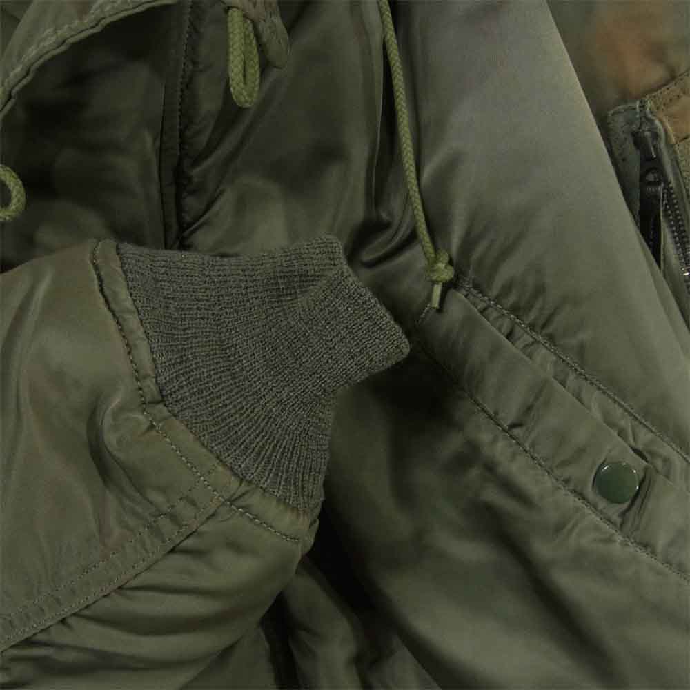 米空軍 MIL-P-6278G 80's N-2B ALPHA社 ミリタリー フライトジャケット カーキ系 M【中古】