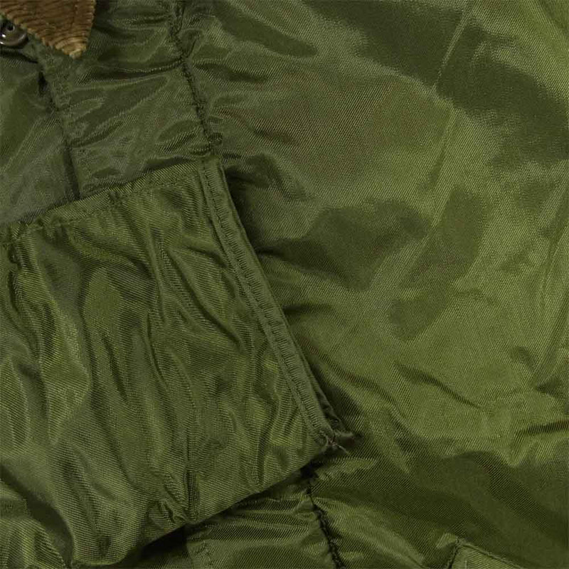 アメリカ軍 DLA100-83-C-0341 80's USNAVY A-1 DECK JACKET A-1 デッキジャケット グリーン系 S【中古】