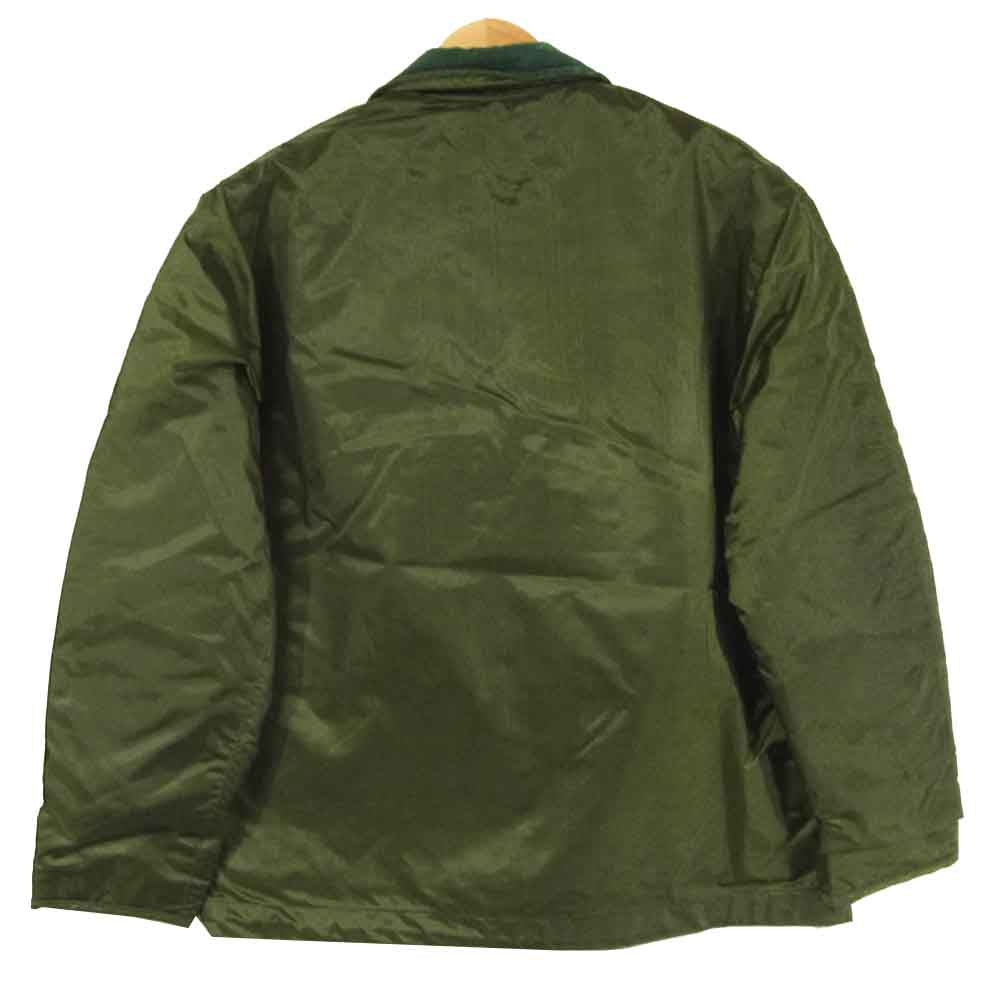 米軍 DLA100-78-C-0989 70's U.S.NAVY EXTREME COLD WEATHER IMPERMEABLE ALPHA社 ナイロンデッキジャケット グリーン系 M【中古】