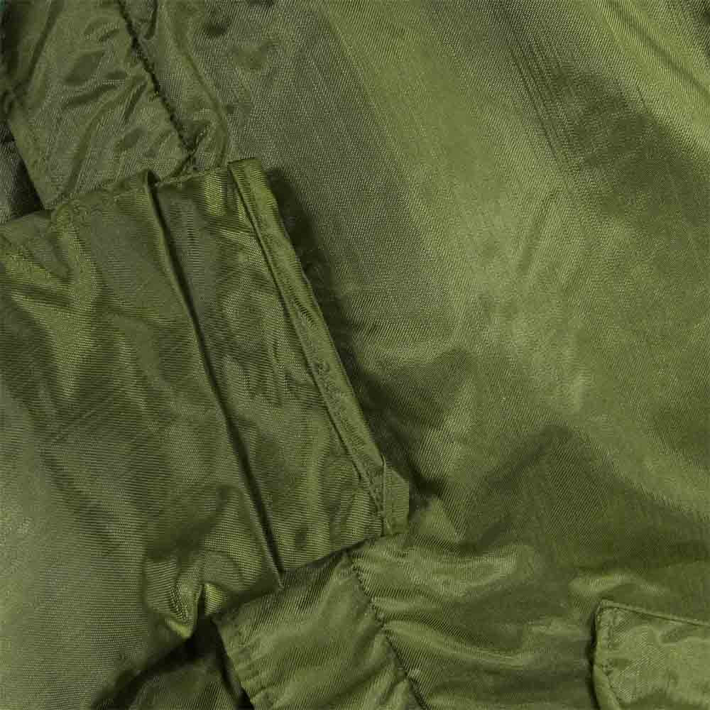 米軍 DLA100-78-C-0989 70's U.S.NAVY EXTREME COLD WEATHER IMPERMEABLE ALPHA社 ナイロンデッキジャケット グリーン系 M【中古】