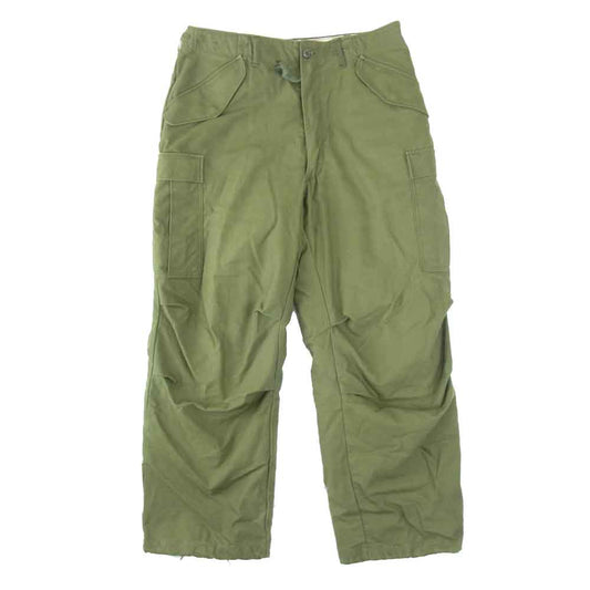 米軍 DSA100-72-C-1636 70's M-65 OD WINFIELD社 USA製 ライナー付 フィールドパンツ カーキ系 M【中古】