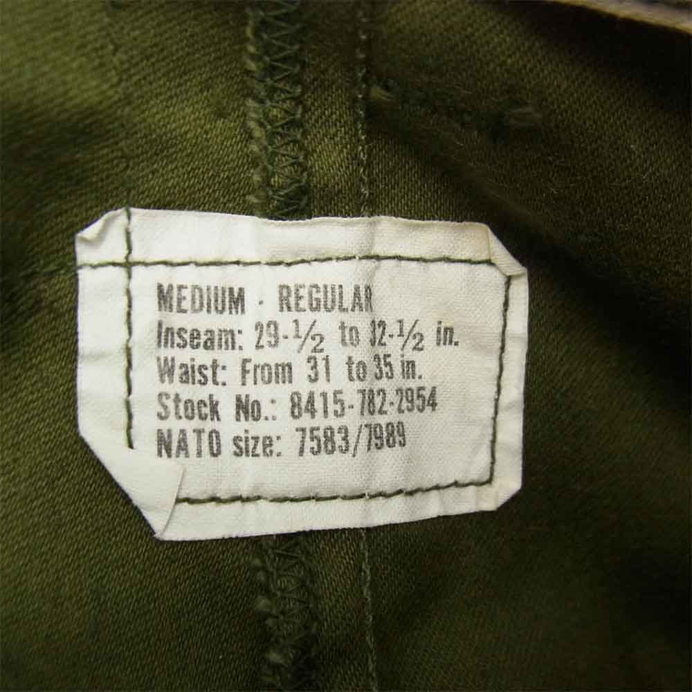 米軍 DSA100-72-C-1636 70's M-65 OD WINFIELD社 USA製 ライナー付 フィールドパンツ カーキ系 M【中古】