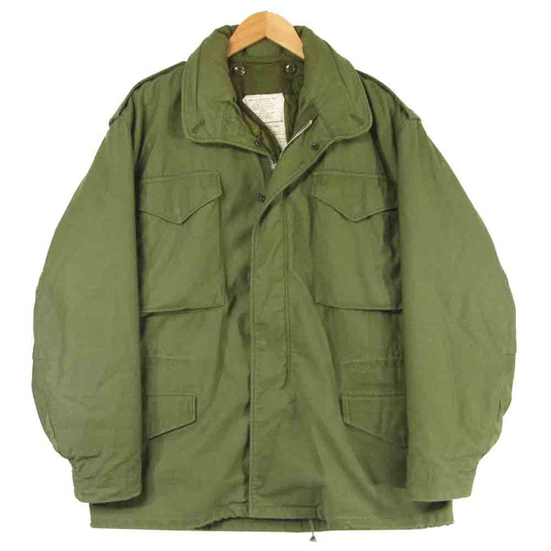 米軍 DSA100-68-C-2372 M-65 2nd Aluminum Zipper ミリタリー フィールド ジャケット カーキ系 M【中古】