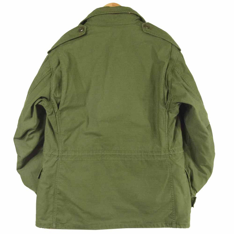 米軍 DSA100-68-C-2372 M-65 2nd Aluminum Zipper ミリタリー フィールド ジャケット カーキ系 M【中古】