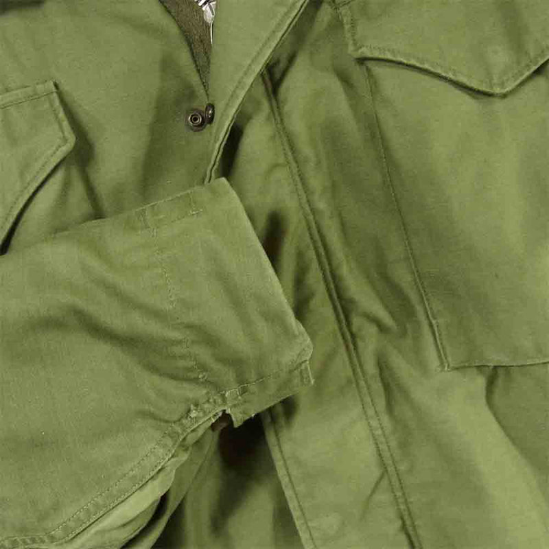 米軍 DSA100-68-C-2372 M-65 2nd Aluminum Zipper ミリタリー フィールド ジャケット カーキ系 M【中古】