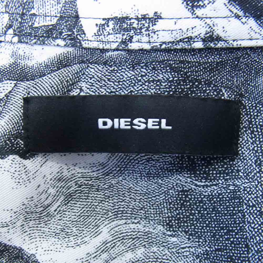 DIESEL ディーゼル 00SIK6 半袖シャツ  ブラック系 XXS【極上美品】【中古】