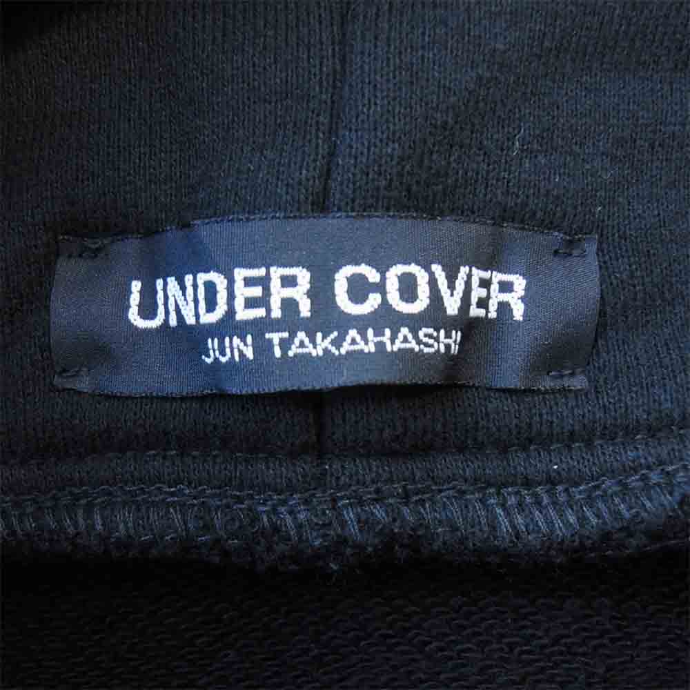 UNDERCOVER アンダーカバー UCX9802 フーディ プルオーバー パーカー 黒 ブラック系 2【美品】【中古】