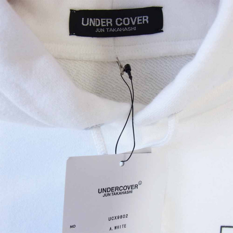 UNDERCOVER アンダーカバー UCX9802 フーディ プルオーバー パーカー 白 ホワイト系 2【極上美品】【中古】