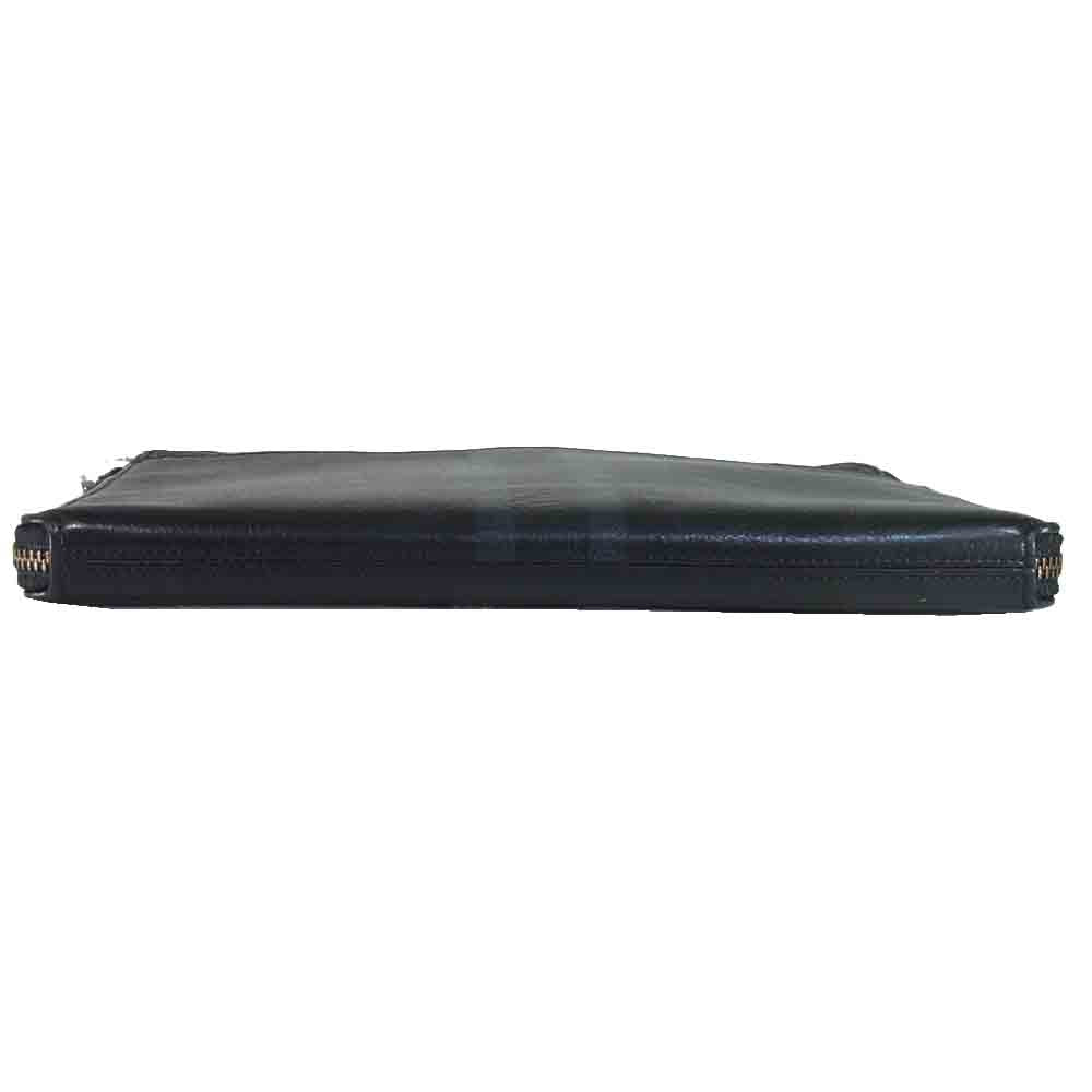 COACH コーチ TECH CASE IN SPORT CALF VARSITY LEATHER スポーツカーフ クラッチバッグ ブラック系【中古】