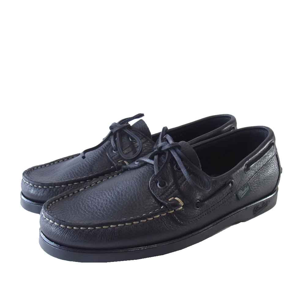 Paraboot パラブーツ 1013－00750 BARTH FOUL NOIR バース デッキシューズ ブラック系 7.5【新古品】【未使用】【中古】