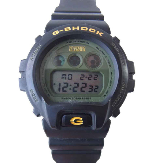 HYSTERIC GLAMOUR ヒステリックグラマー DW-6900FS G-SHOCK ジーショック 三つ目 デジタル ウォッチ ブラック系【美品】【中古】