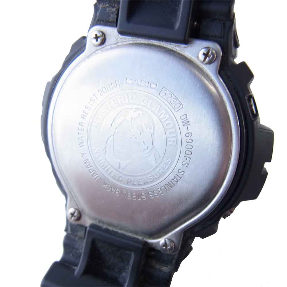 HYSTERIC GLAMOUR ヒステリックグラマー DW-6900FS G-SHOCK ジーショック 三つ目 デジタル ウォッチ ブラック系【美品】【中古】