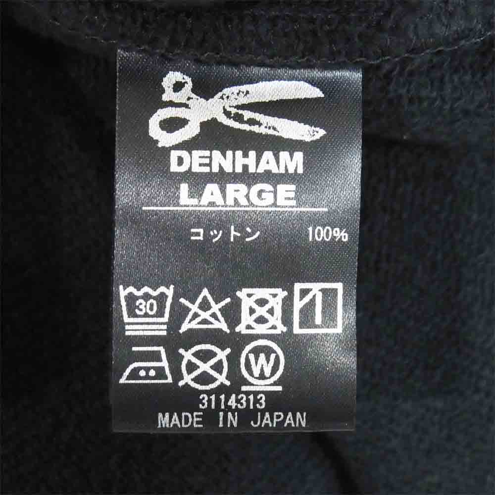 DENHAM 27211-2-60003 unitary pine hoody コットンスウェットパーカー ブラック系 L【新古品】【未使用】【中古】