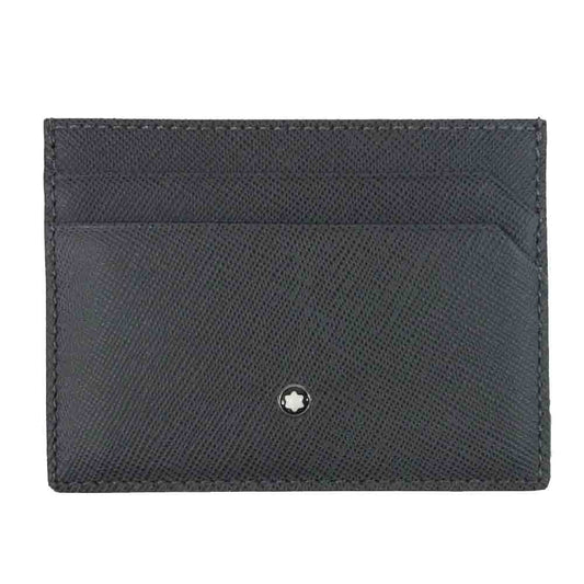 MONTBLANC モンブラン 116337 レザー カード ホルダー イタリア製 ダークグレー系【新古品】【未使用】【中古】