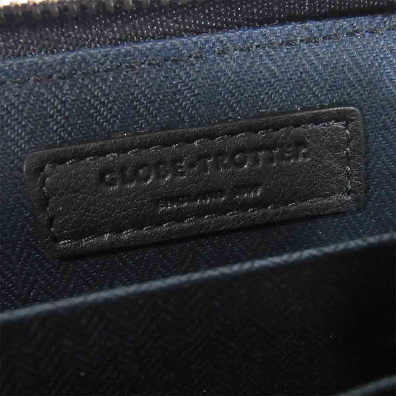 GLOBE TROTTER グローブトロッター スモールジップ アラウンド パース 財布 ブラック系【新古品】【未使用】【中古】