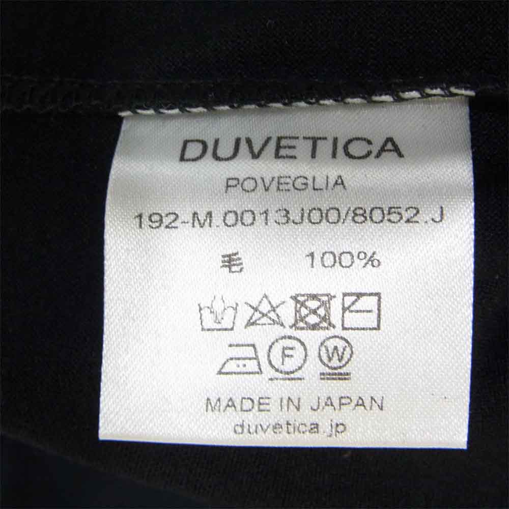 DUVETICA デュベティカ poveglia ポヴェーリア カットソー ブラック系 46【新古品】【未使用】【中古】