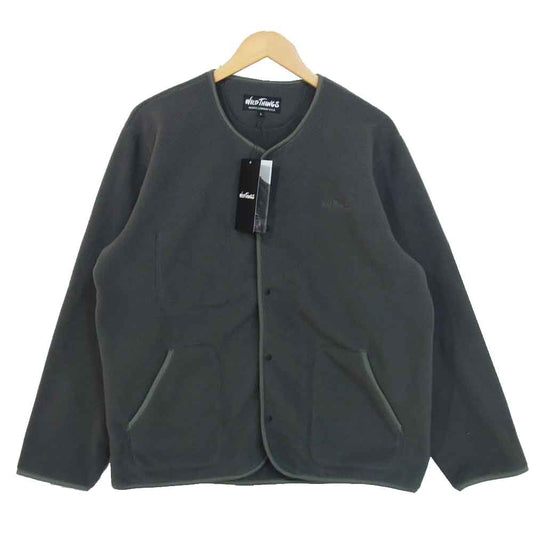 WILDTHINGS ワイルドシングス WT21473ST ポーラーテック フリース カーディガン グレー系 L【新古品】【未使用】【中古】