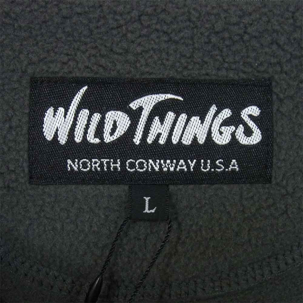 WILDTHINGS ワイルドシングス WT21473ST ポーラーテック フリース カーディガン グレー系 L【新古品】【未使用】【中古】