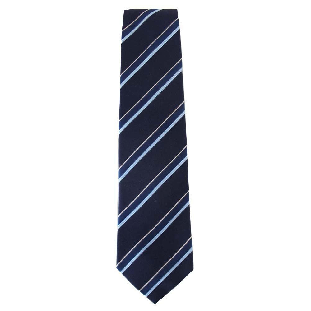 GUCCI グッチ シルク ネクタイ ネイビー系【中古】