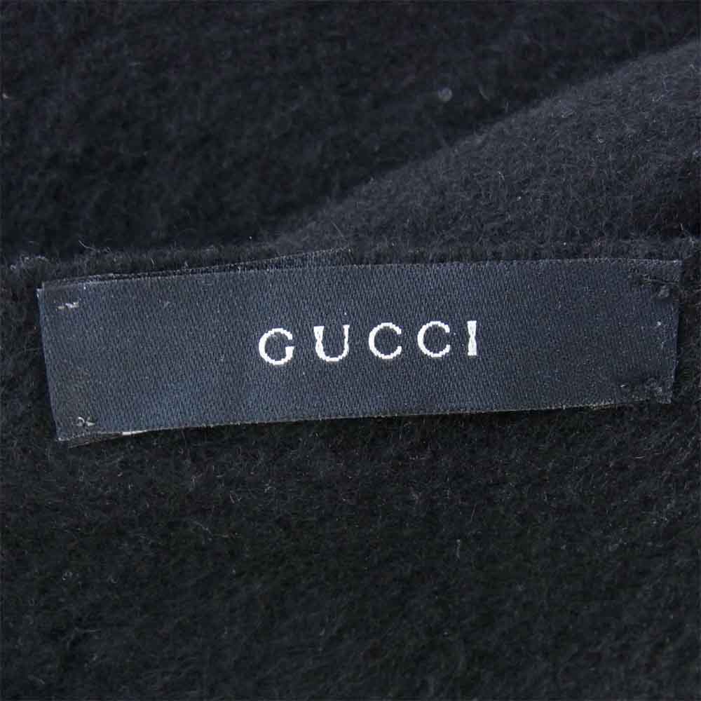 GUCCI グッチ カシミア マフラー ブラック系【中古】