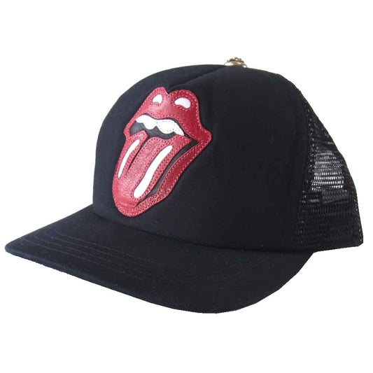 CHROME HEARTS クロムハーツ（原本無） リップ&タン トラッカー キャップ ブラック系 53~60【中古】