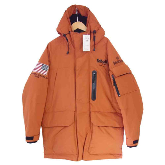schott ショット 3102052 EXPLOTION DOWN PARKA エクスプロレーション ダウン パーカー オレンジ系 M【新古品】【未使用】【中古】