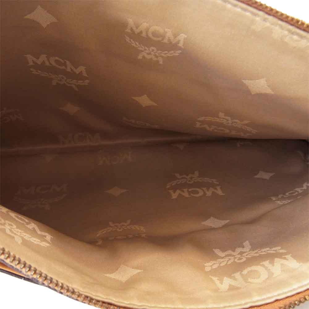 MCM エム・シー・エム クラッチ バッグ ブラウン系【中古】