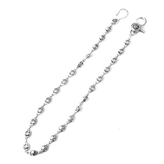 Justin Davis ジャスティンデイビス SWJ2500 スカル リンク ウォレットチェーン シルバー系【中古】