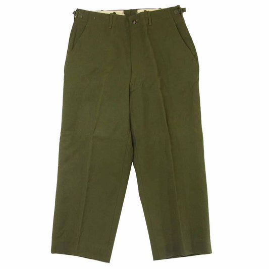 米陸軍 TROUSERS FIELD WOOL M-1951 M-51 ミリタリー ウール パンツ カーキ系 M【中古】