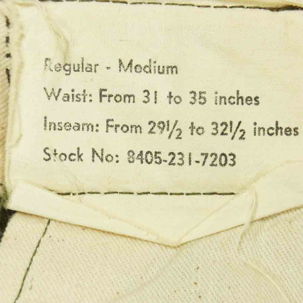 米陸軍 TROUSERS FIELD WOOL M-1951 M-51 ミリタリー ウール パンツ カーキ系 M【中古】