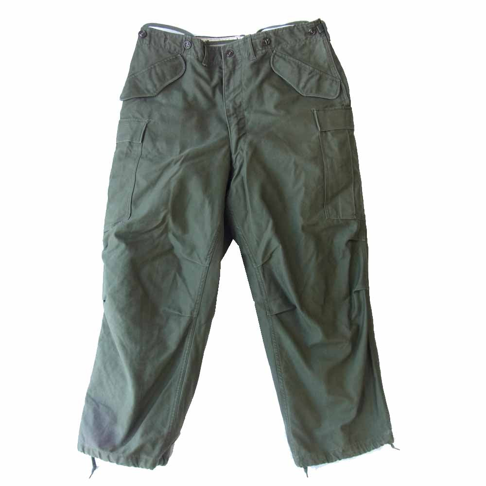 アメリカ陸軍 trousers shell field m-1951 M-51 フィールド カーゴ パンツ ライナー付 カーキ系 M【中古】
