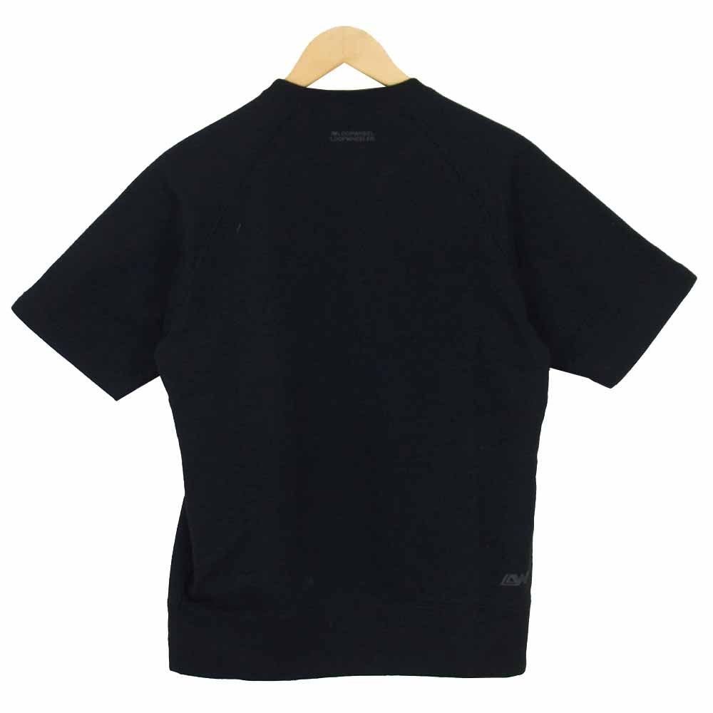 LOOPWHEELER ループウィラー 未使用品 LW 吊り裏毛 半袖 スウェット ブラック系 S【極上美品】【中古】