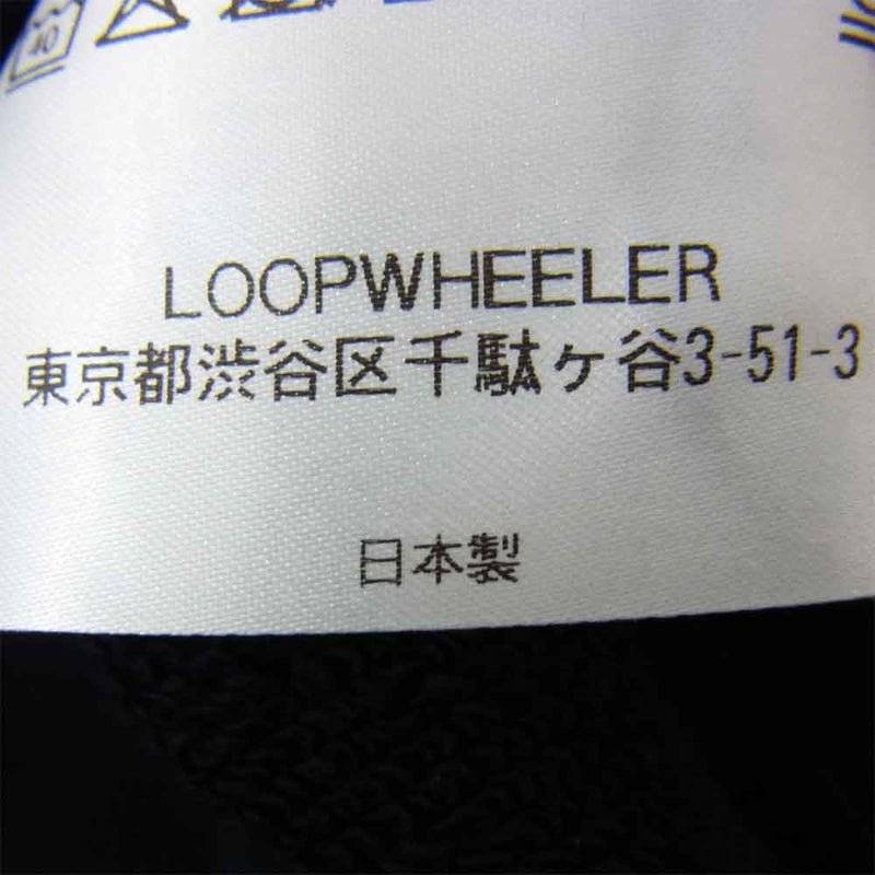 LOOPWHEELER ループウィラー 未使用品 LW 吊り裏毛 半袖 スウェット ブラック系 S【極上美品】【中古】