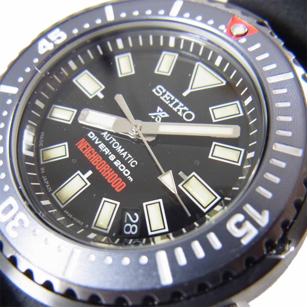 SEIKO セイコー SBDY077 × NEIGHBOR HOOD ネイバーフッド 保証書付 PROSPEX DiverScuba プロスペックス ダイバースキューバ 時計 腕時計 ブラック系【新古品】【未使用】【中古】