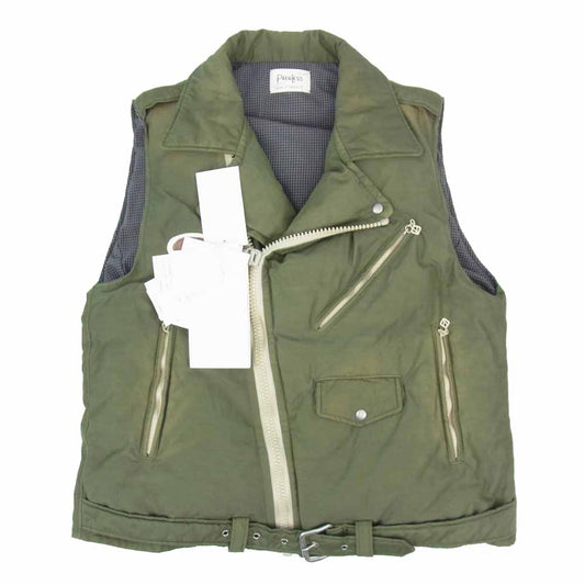 VISVIM ビズビム 21SS 0121105013005 STRABLER DOWN VEST 泥染め加工 ベスト カーキ系 1【新古品】【未使用】【中古】