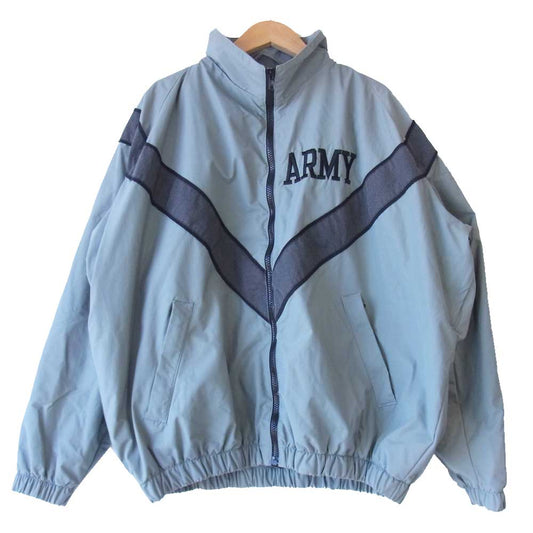 アメリカ軍 Physical Fitness Uniform Jacket ナイロン トレーニング ジャケット カーキ系 M【中古】
